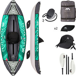 Aqua Marina Laxo Φουσκωτό Kayak 1 Ατόμου Πράσινο Γκρι 15677