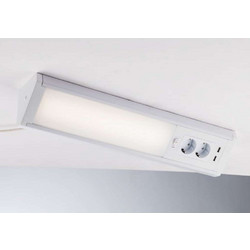 Φωτιστικό Γραμμικό Habilis LED-HABILIS-AP 15W Led Με 2 Πρίζες 2xUSB 78,5x9,2x9,2cm White Intec Πλαστικό
