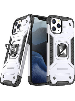 Wozinsky Ring Armor Case Kickstand Tough Rugged Cover iPhone 13 Pro Max Θήκη Silver