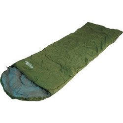 Panda Outdoor Ranger Hood Sleeping Bag Μονό 2 Εποχών Πράσινο 12329