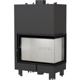 Kratki MBA/PW/17/P/BS/W Ενεργειακό Τζάκι Καλοριφέρ Ξύλου Δεξιά Γωνία 17kW