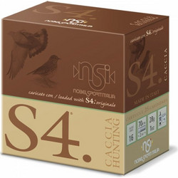 Nobel Sport S4 Caccia Φυσίγγια Συγκέντρωσης 16Cal 70mm 28gr 25τμχ