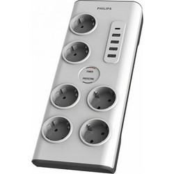 Πολύπριζο Ασφαλείας Philips SPN7060WA/GRS