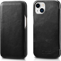iCarer Vintage Series Curved Edge Θήκη iPhone 13 Black (RIX1302-BK)