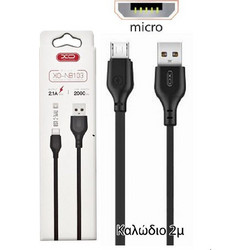 ΚΑΛΩΔΙΟ XO NB103 2.1A MICRO (2m) - ΜΑΥΡΟ