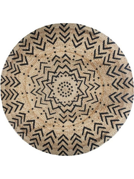 AriaTrade Χαλί Στρογγυλό Καλοκαιρινό Γιούτα 120cm 163954