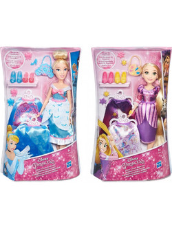 Hasbro Disney Princess Customizable Fashion Dress Ραπουνζέλ Ή Σταχτοπούτα 2 Σχέδια