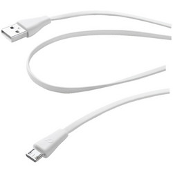 Καλώδιο δεδομένων Cellular Line Usb to microUSB 1m - White