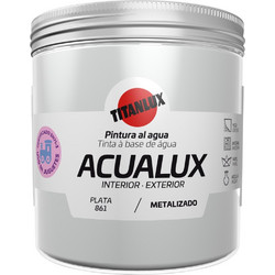 ACUALUX TITAN Χρώμα Νερού Μεταλλικό 861 Ασημένιο 75ml