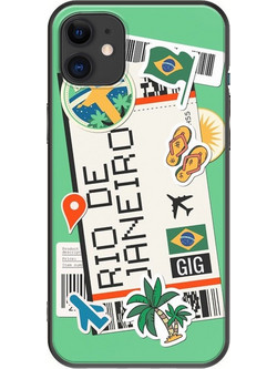 Θήκη Ticket To Rio De Janeiro iPhone 11 Black TPU (Μαύρη Σιλικόνη)