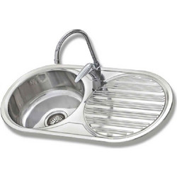 Gloria Finox 304 Global Ένθετος Νεροχύτης Οβάλ Inox Σατινέ 84x44cm