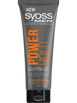 Syoss Power Hold Mega Strong Gel Μαλλιών Ανδρικό Πολύ Δυνατό Κράτημα 250ml