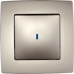 CITY ONE BUTTON ONE WAY SWITCH WITH LIGHT CHAMPAGNE METALLIC - 190012L