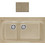 Sanitec Classic 326 Επικαθήμενος Νεροχύτης Γρανίτη Ματ Metallic Cream 93x51cm