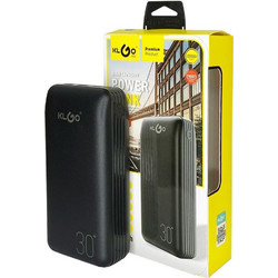 Klgo Ph-kp-88 Power Bank 30000mAh με Θύρα USB-A Black
