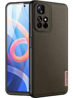 Dux Ducis Fino case cover covered with nylon material Poco M4 Pro 5G green