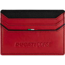 Ducati Elegante θήκη για κάρτες κόκκινη δερμάτινη DTLGD2000301