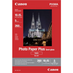 Canon Φωτογραφικό Χαρτί SG-201 A6 Semi Glossy 260g/m 5 Φύλλα