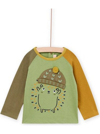 Βρεφική Μπλούζα για Αγόρια Olive Hedgehog ΧΑΚΙ