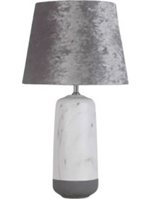 Iliadis 77797 Πορτατίφ Γκρι Λευκό Φ33xΥ59cm