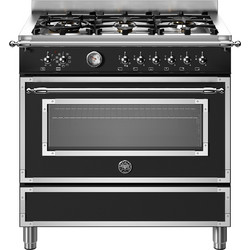 Bertazzoni HER96L1ENET Κουζίνα Ηλεκτρική 86lt με Εστίες Αερίου 89.5cm