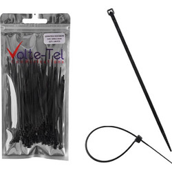 VOLTE-TEL ΔΕΜΑΤΙΚΑ/ΔΙΑΧΕΙΡΙΣΗ ΚΑΛΩΔΙΩΝ NYLON ΑΝΘΕΚΤΙΚΑ 2.5mm ΠΛΑΤΟΣ 10cm ΜΗΚΟΣ ΜΑΥΡΟ 100 ΤΕΜ