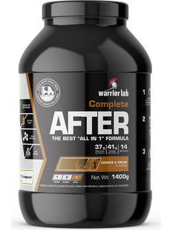 Warriorlab Complete After Cookies & Cream Πρωτεΐνη Ορού Γάλακτος Όγκου Χωρίς Γλουτένη 1.4kg