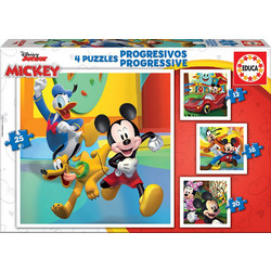 Παιδικό Puzzle Educa Ο Μίκυ & Οι Φίλοι Του 12 + 16 + 120 + 25 Κομμάτια