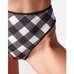BLU4U Barbie Checks Ψηλόμεσο Bikini Slip Μαύρο 22365142-02