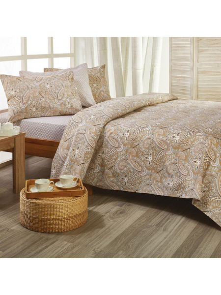 WhiteEgg Σετ Σεντόνια Μονά Βαμβακερά 175x270 Romance R037/2