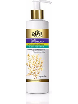 Olive Touch Olive Oil & Aloe Vera Conditioner για Επανόρθωση & Ψαλίδα 250ml