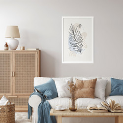 ΑΦΙΣΑ WALL-DESIGN MINIMAL BOHO 2 49503 (PVC/PLEXIGLASS ΑΣΠΡΗ ΚΟΡΝΙΖΑ) 20x30cm