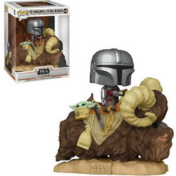 Funko Pop! Deluxe The Mandalorian 416 The Mandalorian & The Child Of Bantha
