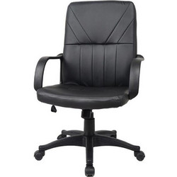 Nextdeco Καρέκλα Διευθυντική με Ανάκλιση Μαύρη 13834-2
