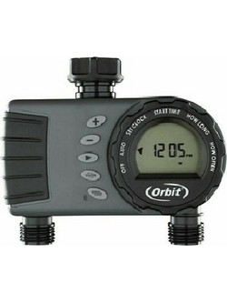 Orbit Duo Προγραμματιστής Ποτίσματος Μπαταρίας 2 Στάσεων