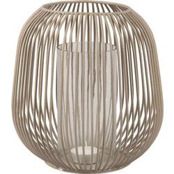 Φανάρι PT3852WG M 20x21cm Warm Grey Present Time Μέταλλο