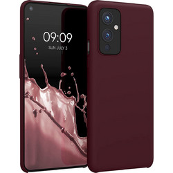 KWmobile Soft Flexible Rubber Cover - Θήκη Σιλικόνης OnePlus 9 - Tawny Red (56040.190)