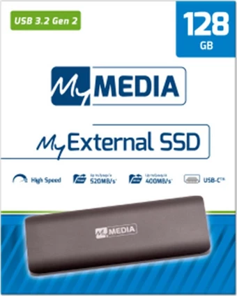 MyMedia MyExternal 128GB Εξωτερικός Σκληρός Δίσκος SSD M.2 USB-C