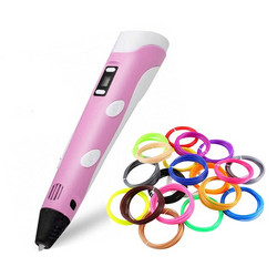 3D Pen με 10 Νήματα PLA 1.75mm Ροζ
