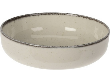 Zaros Πιάτο Βαθύ Πορσελάνης Μπεζ 15cm KZ230
