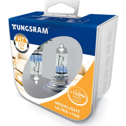 Tungsram H7/PX26D Megalight Ultra +150% 12V 55W 2τμχ