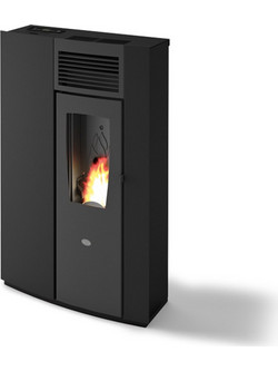 Eva Calor Perla 8 Black Σόμπα Pellet 8kW