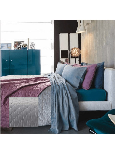 Amo la Casa Κουβέρτα Velour Υπέρδιπλη 200Χ250 - Cloe Γκρι