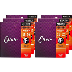 Elixir Strings 16027 Σετ Χορδές Ακουστικής Κιθάρας Phosphor Bronze 11-52" 6τμχ