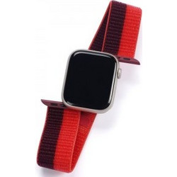 Dux Ducis Sport Λουράκι Υφασμάτινο Cherry Red (Apple Watch 42 / 44 / 45mm)