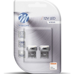 M-tech W21W T20 LED 12V 2τμχ