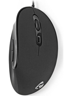 Nedis ERGOMSWD100BK Ενσύρματο Ποντίκι Εργονομικό Vertical Black