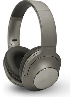 NOD Playlist Ενσύρματα & Ασύρματα Bluetooth Ακουστικά DJ Over Ear Γκρι