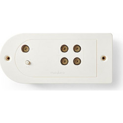 NEDIS SAMP40140WT CATV Amplifier Max. 20 dB Gain 40 - 862 MHz 4 Outputs IEC