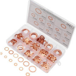280pcs M5-M20 Copper Washers Kit - 12 Sizes